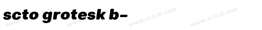 scto grotesk b字体转换